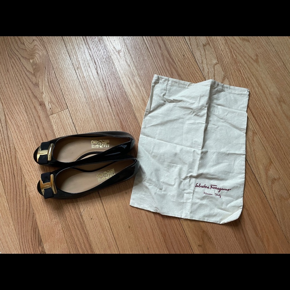 Selvatore Ferragamo Ninna Flats Black - Picture 6 of 7